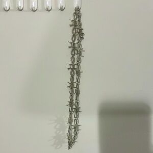 Barbed wire necklace